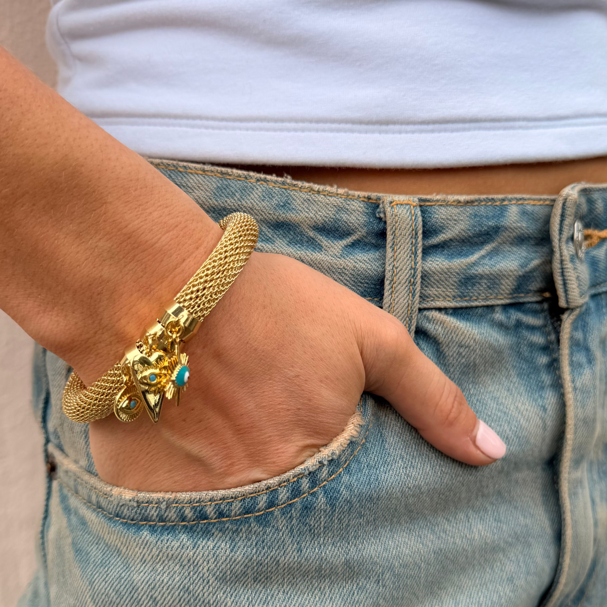 MESH CHARM BRACELET