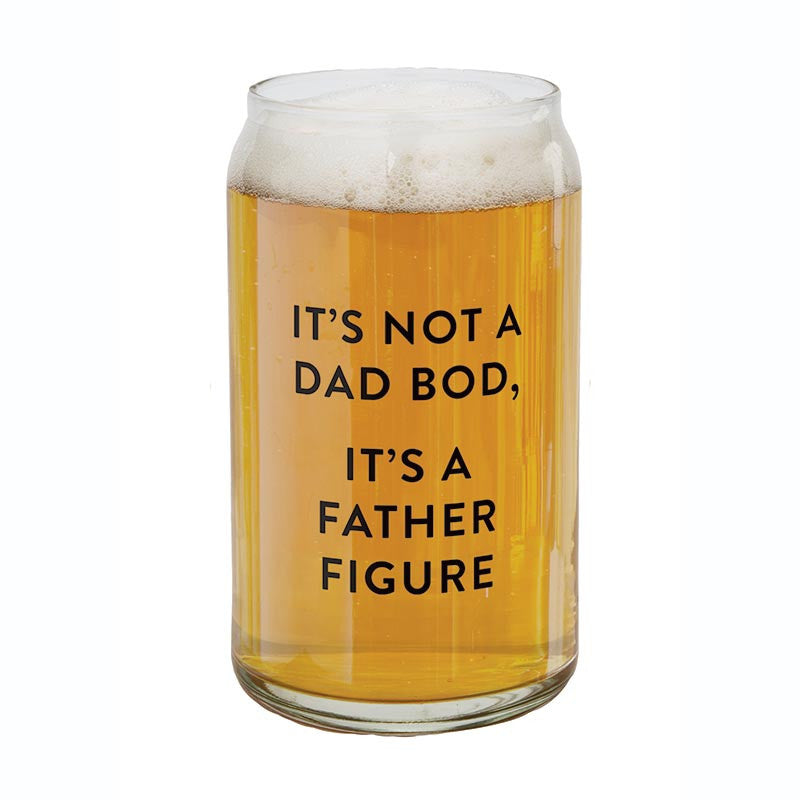 BEER CAN GLASS FATHER FIGURE
