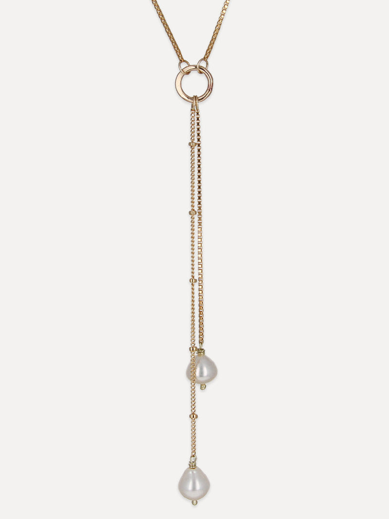 DUET LARIAT NECKLACE