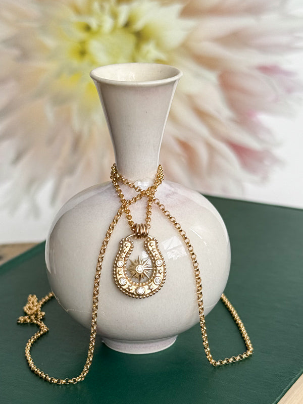 CELESTIAL HORSE SHOE NECKLACE