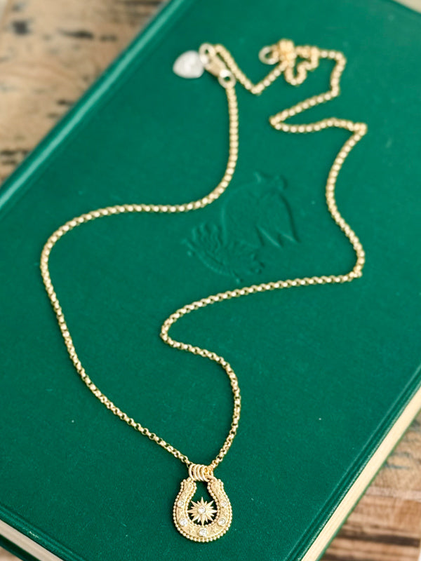 CELESTIAL HORSE SHOE NECKLACE