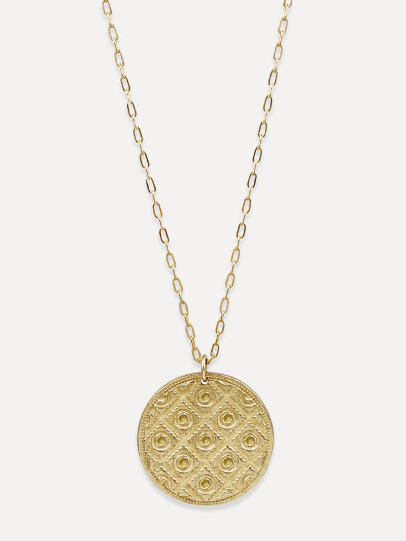 MADRAS NECKLACE 9 YELLOW BRONZE