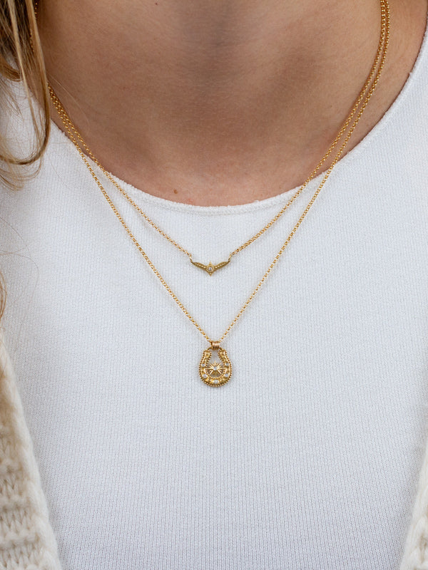 CELESTIAL HORSE SHOE NECKLACE
