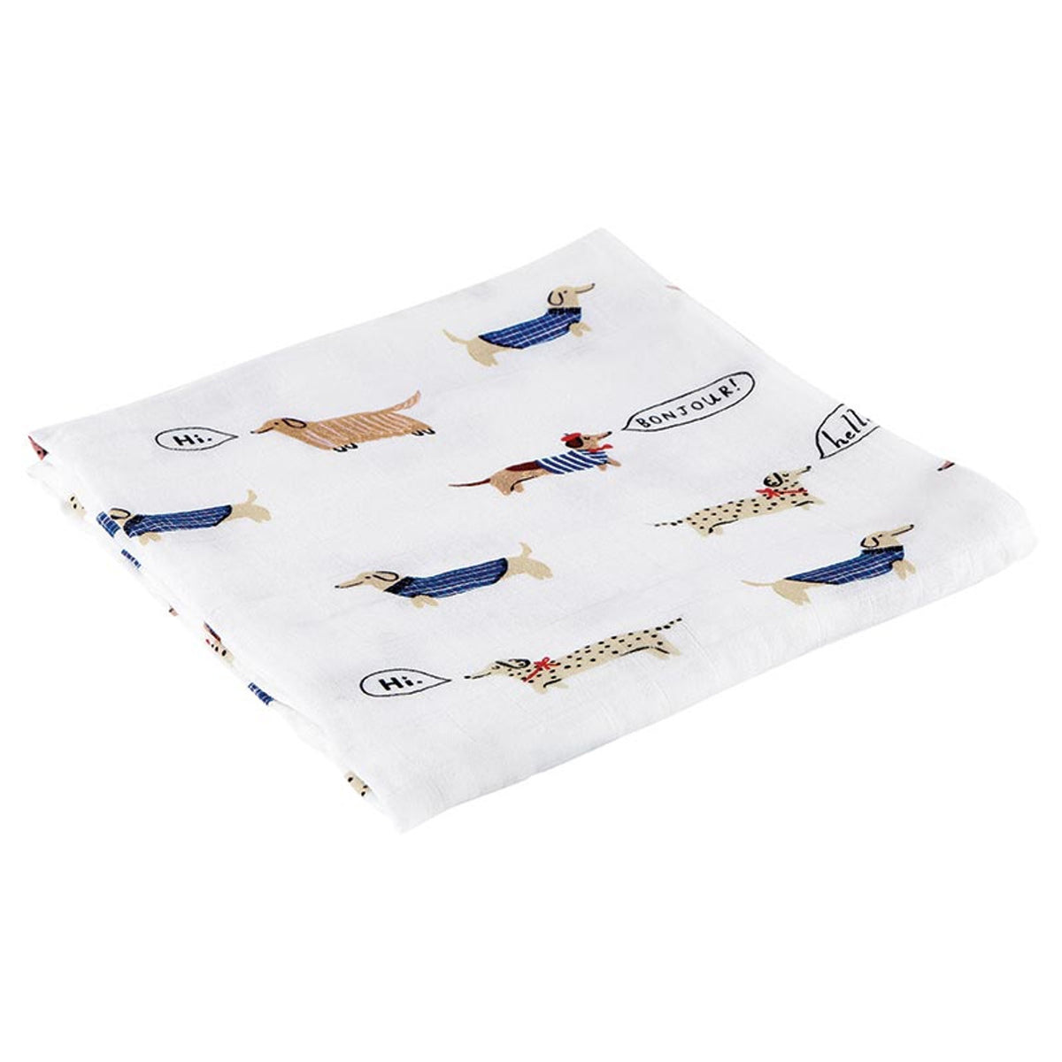 SWADDLE BLANKET BONJOUR DOGS