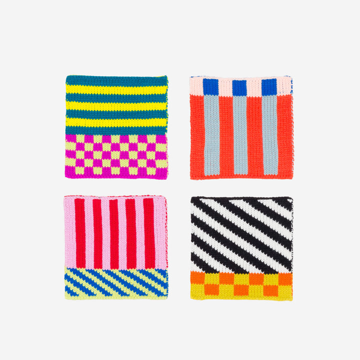 PATTERN PATCH COASTER SET