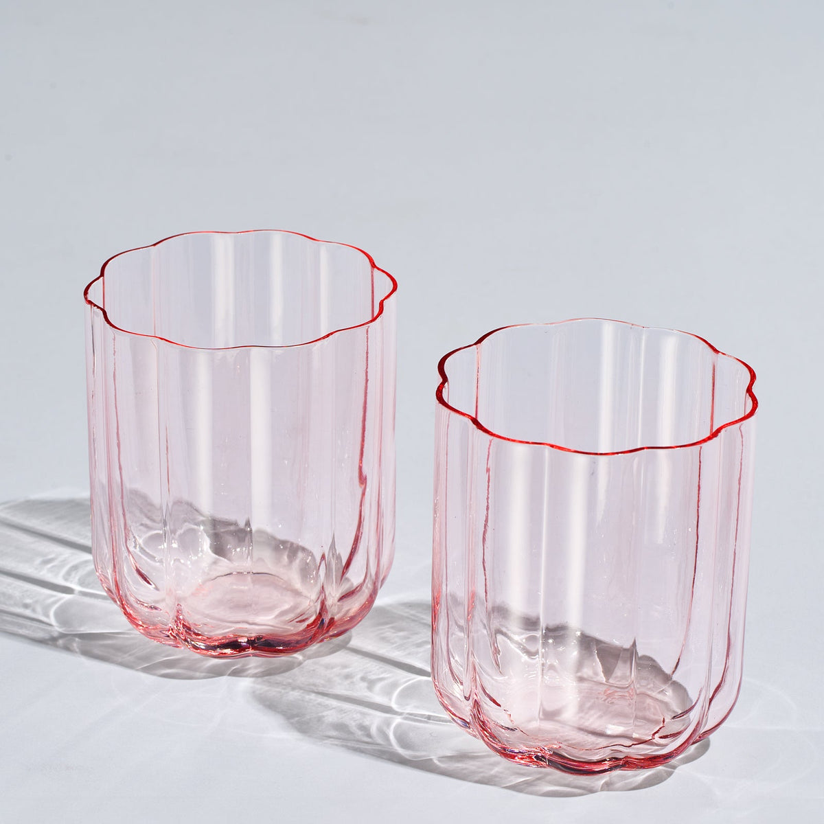 FLOWER HIGHBALL PINK SET/2