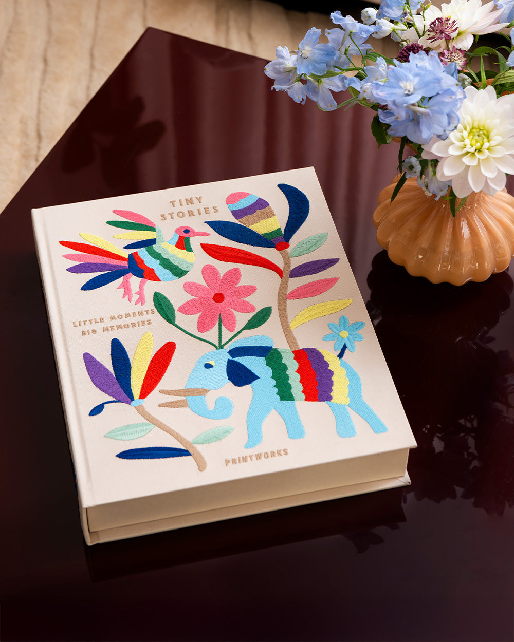 EMBROIDERED PHOTO ALBUM TINY STORIES