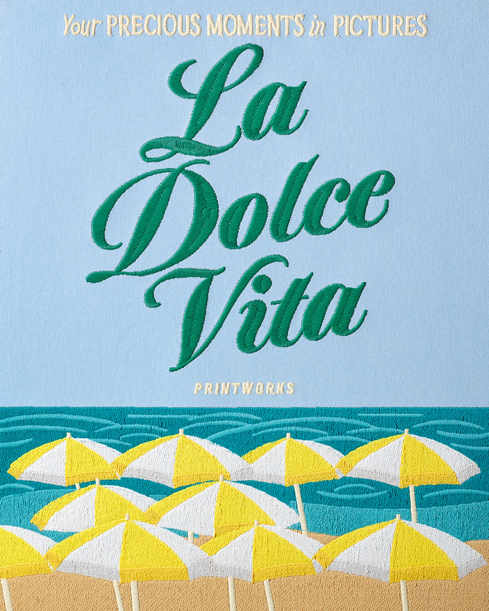 EMBROIDERED PHOTO ALBUM DOLCE VITA