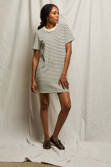 BRUSHED RUGBY TSHIRT DRESS