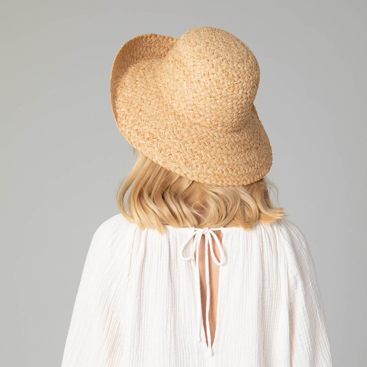 PEARL RAFFIA SUN HAT