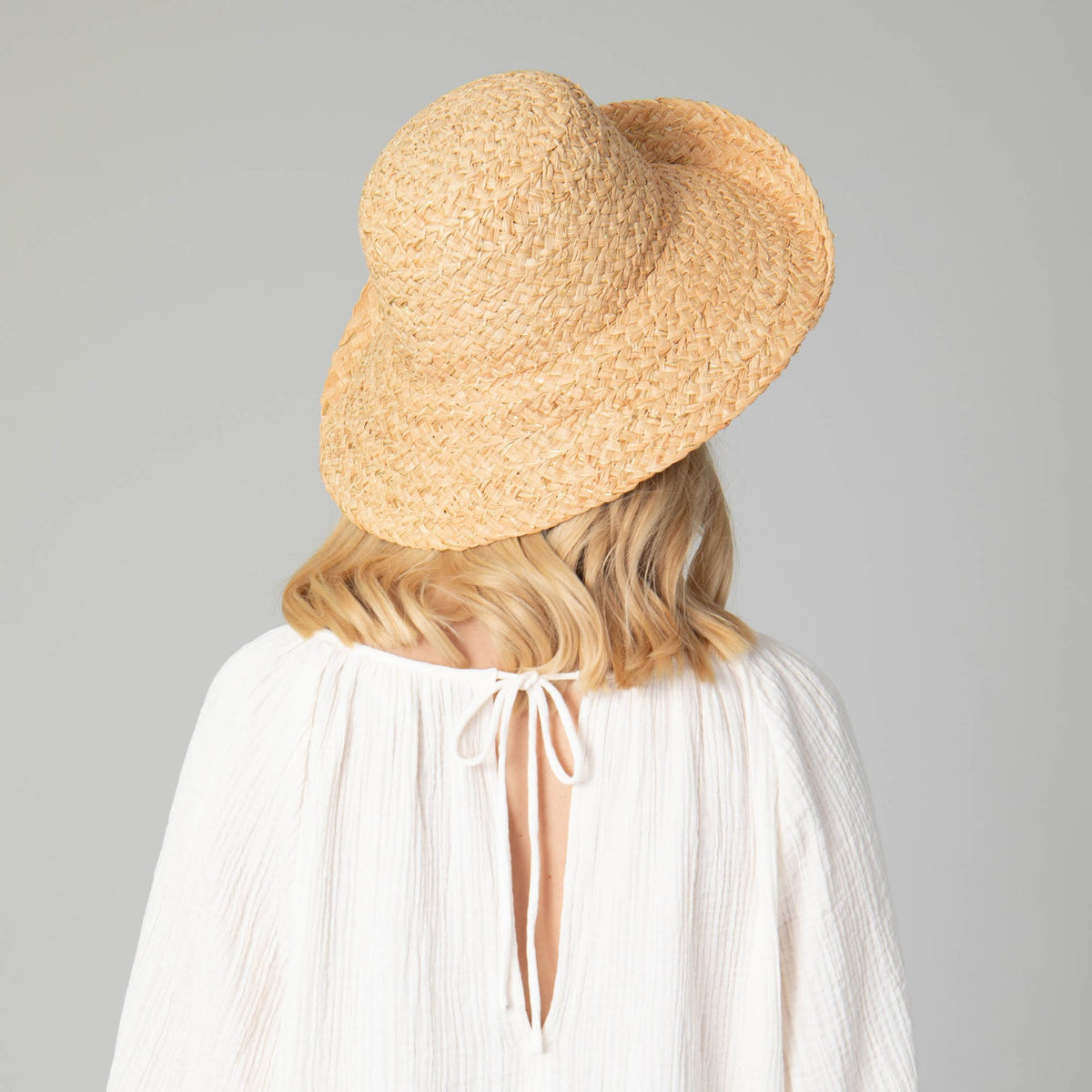 PEARL RAFFIA SUN HAT