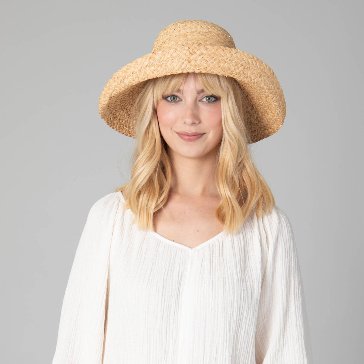 PEARL RAFFIA SUN HAT
