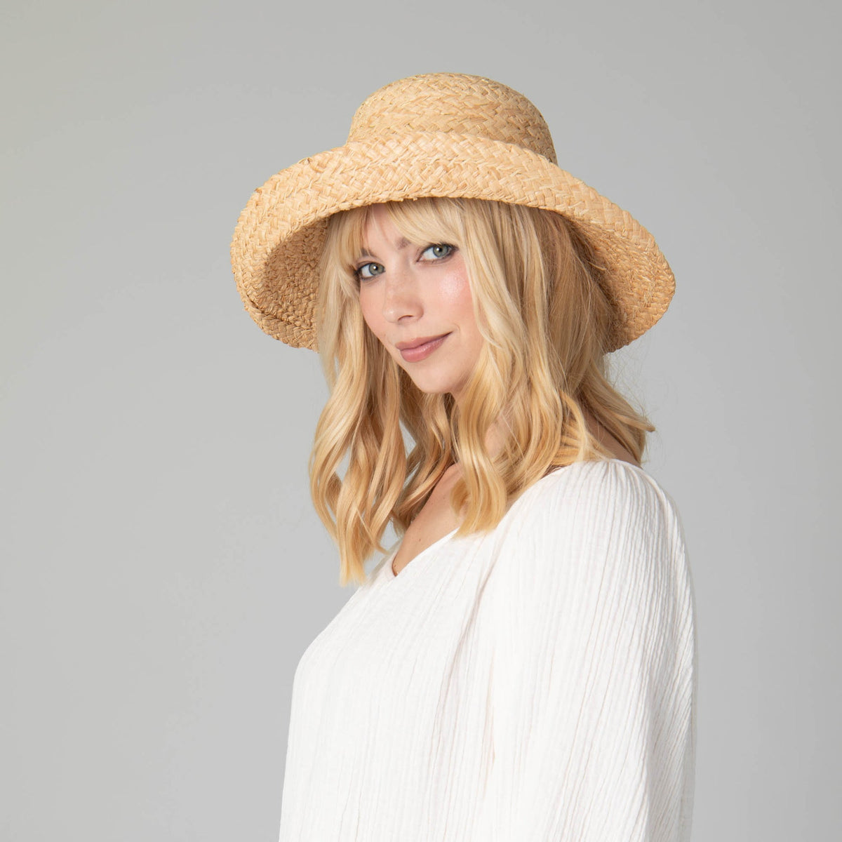 PEARL RAFFIA SUN HAT