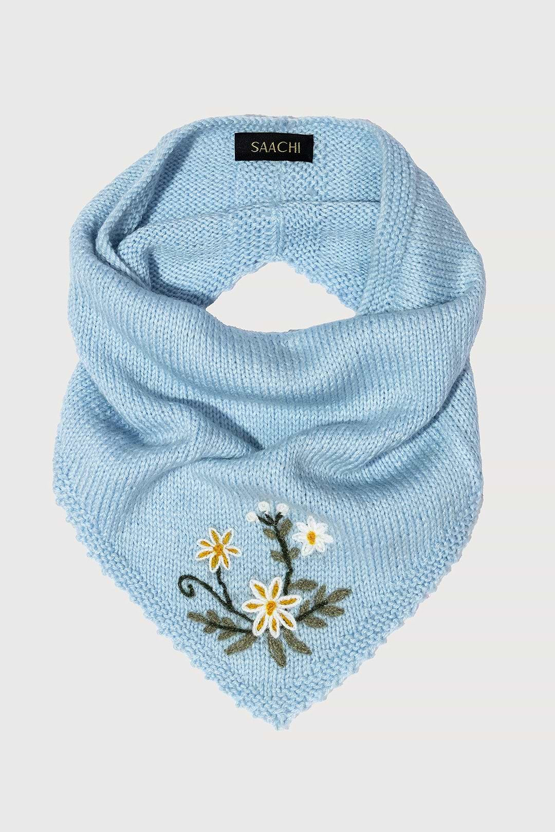 FLORAL EMBROIDERED SNOOD