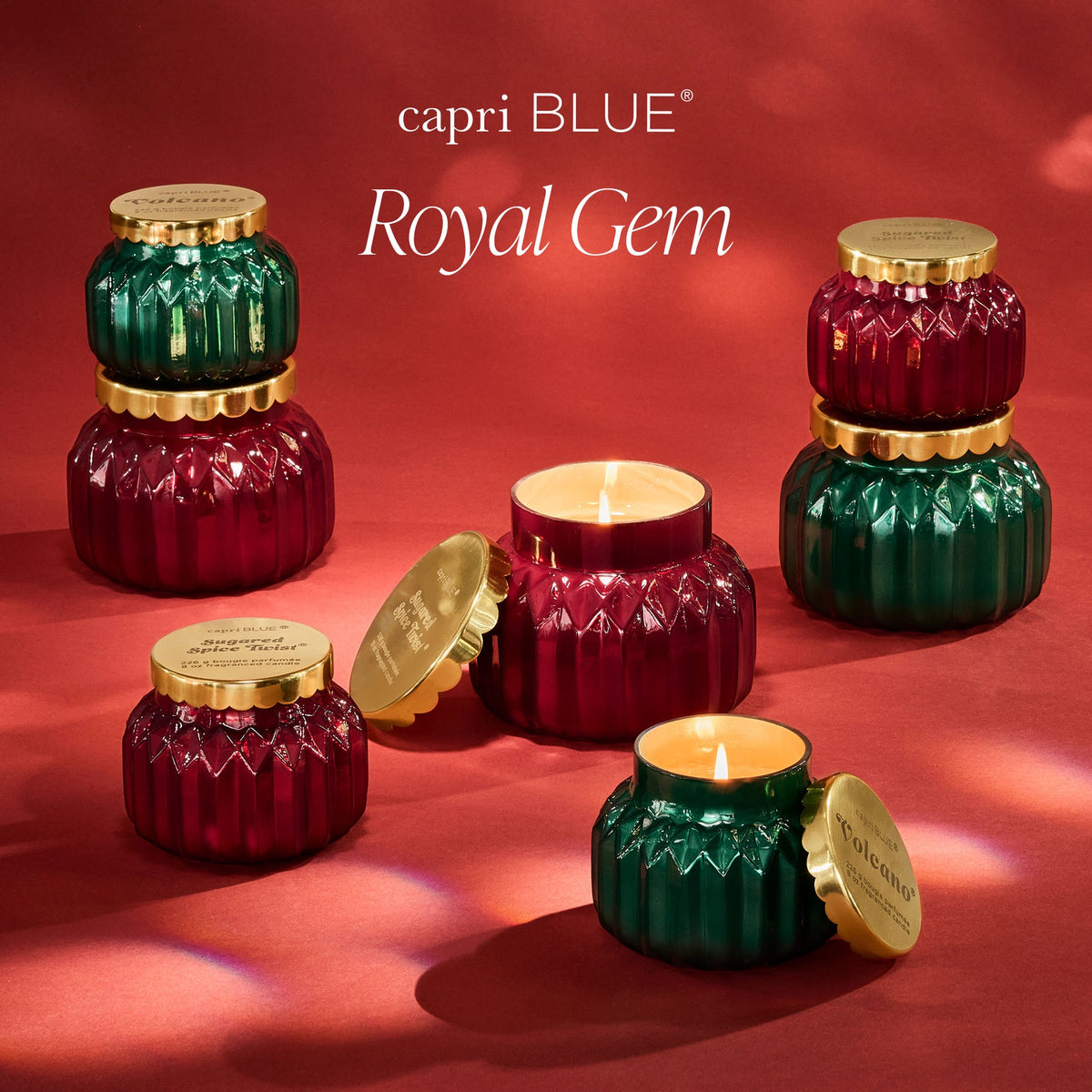 SUGARED SPICE TWIST ROYAL GEM CANDLE
