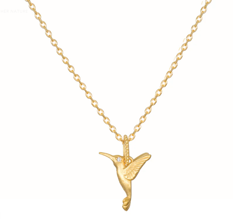 16&quot; HUMMINGBIRD PENDANT NECKLACE