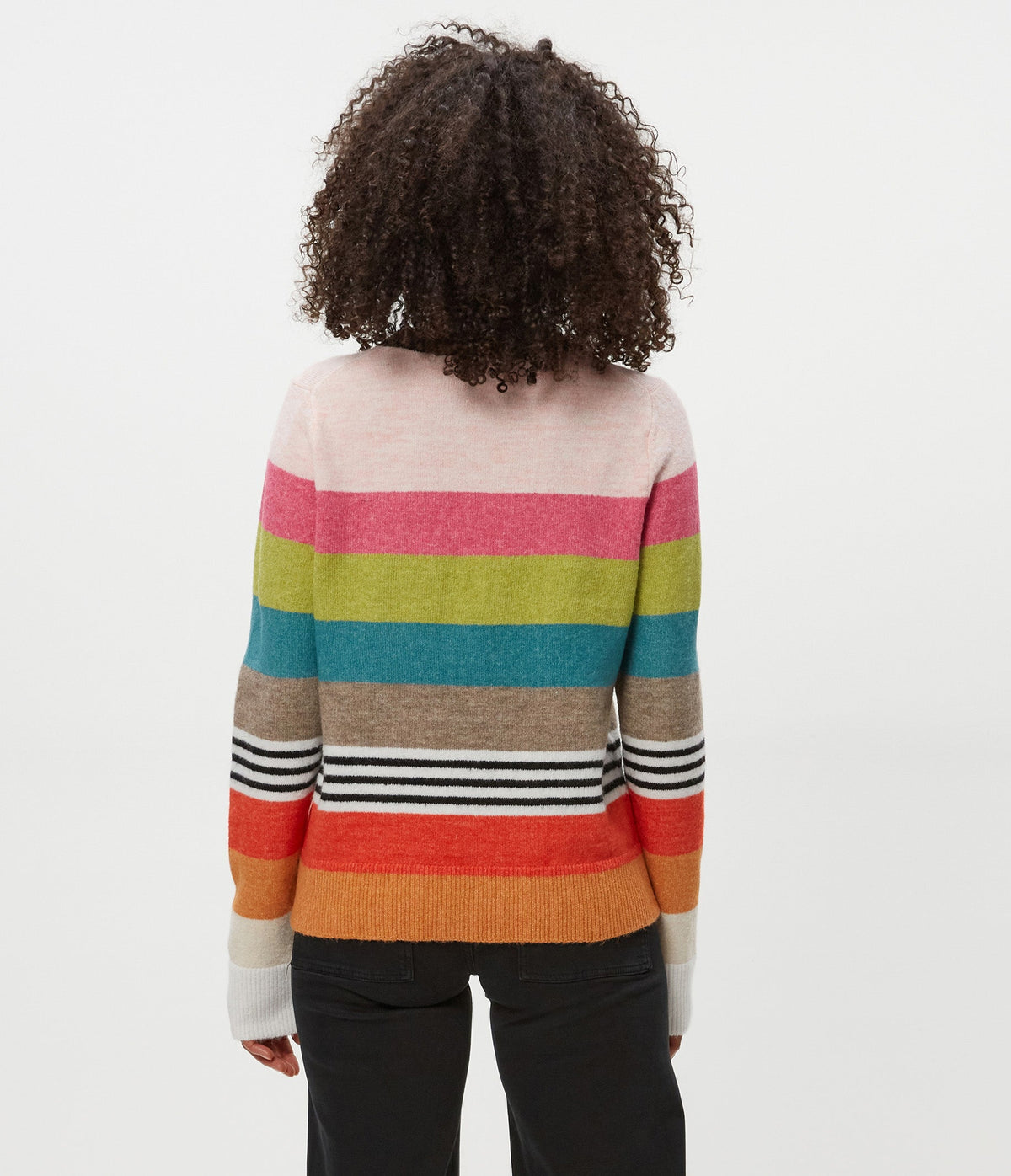IRENE STRIPE CREW NECK PULLOVER