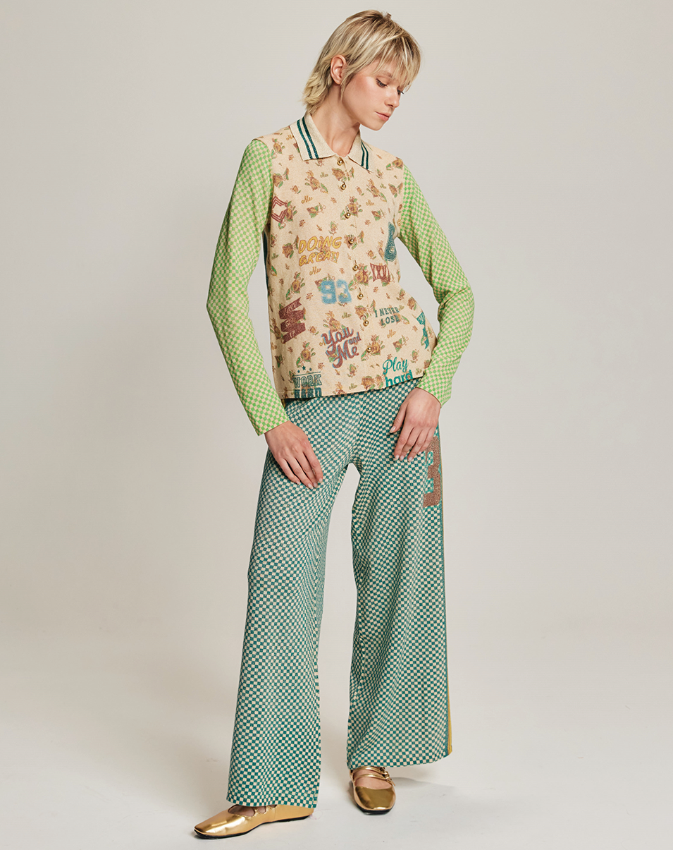 SERENITY BUTTON KNIT SHIRT