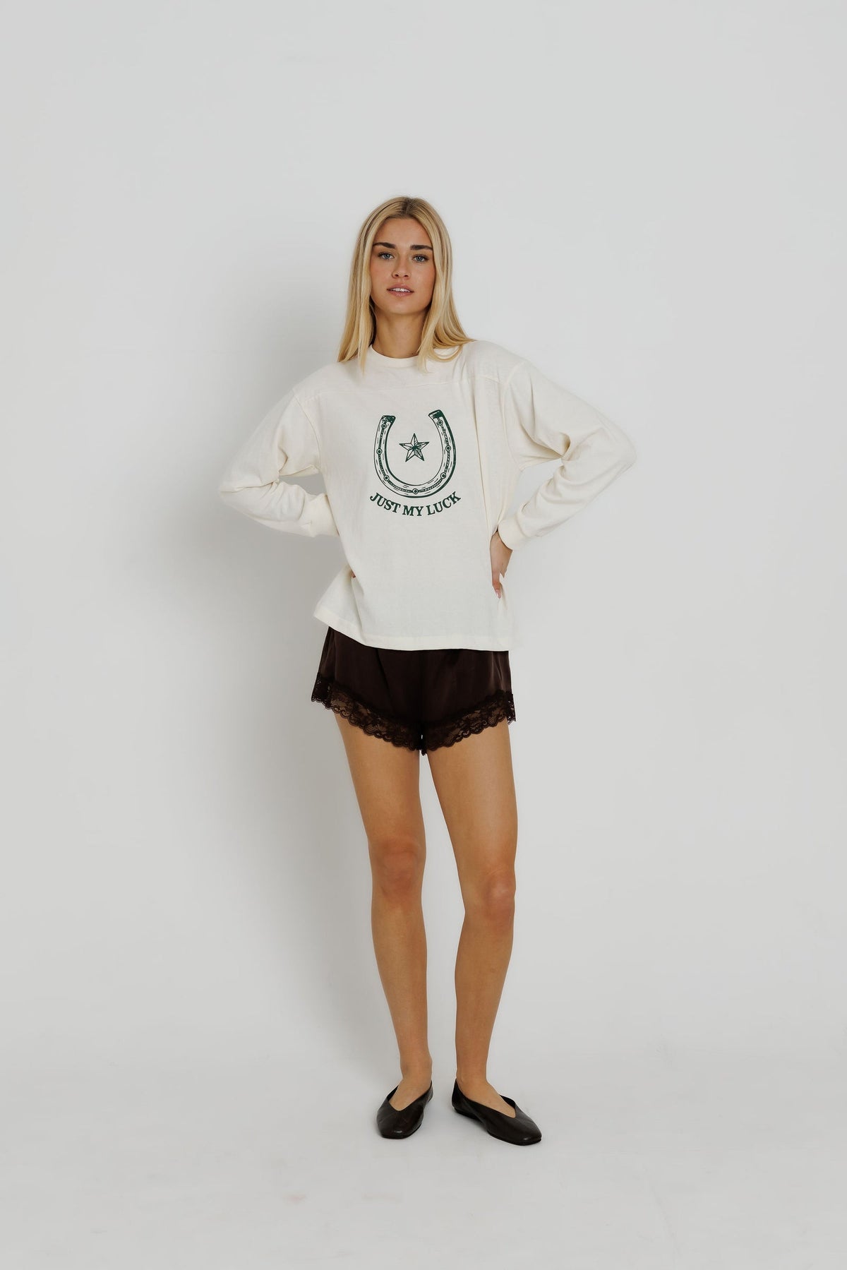JUST MY LUCK LONG SLEEVE TEE