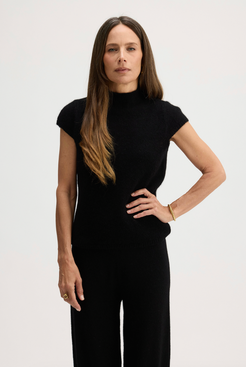 BRIGITTE MOCK NECK SHORT SLEEVE
