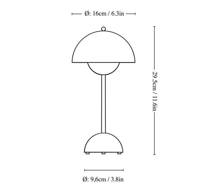 &amp;TRADITION FLOWERPOT LAMP