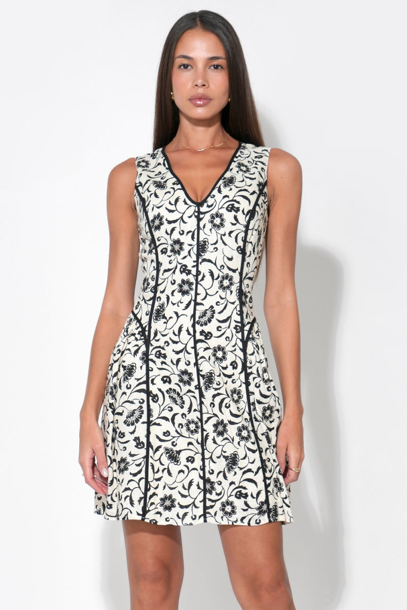 SERENITY SCALLOPED DRESS