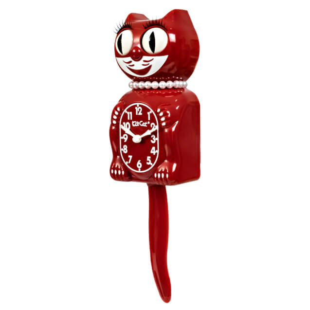 SPACE CHERRY LADY KIT CAT KLOCK