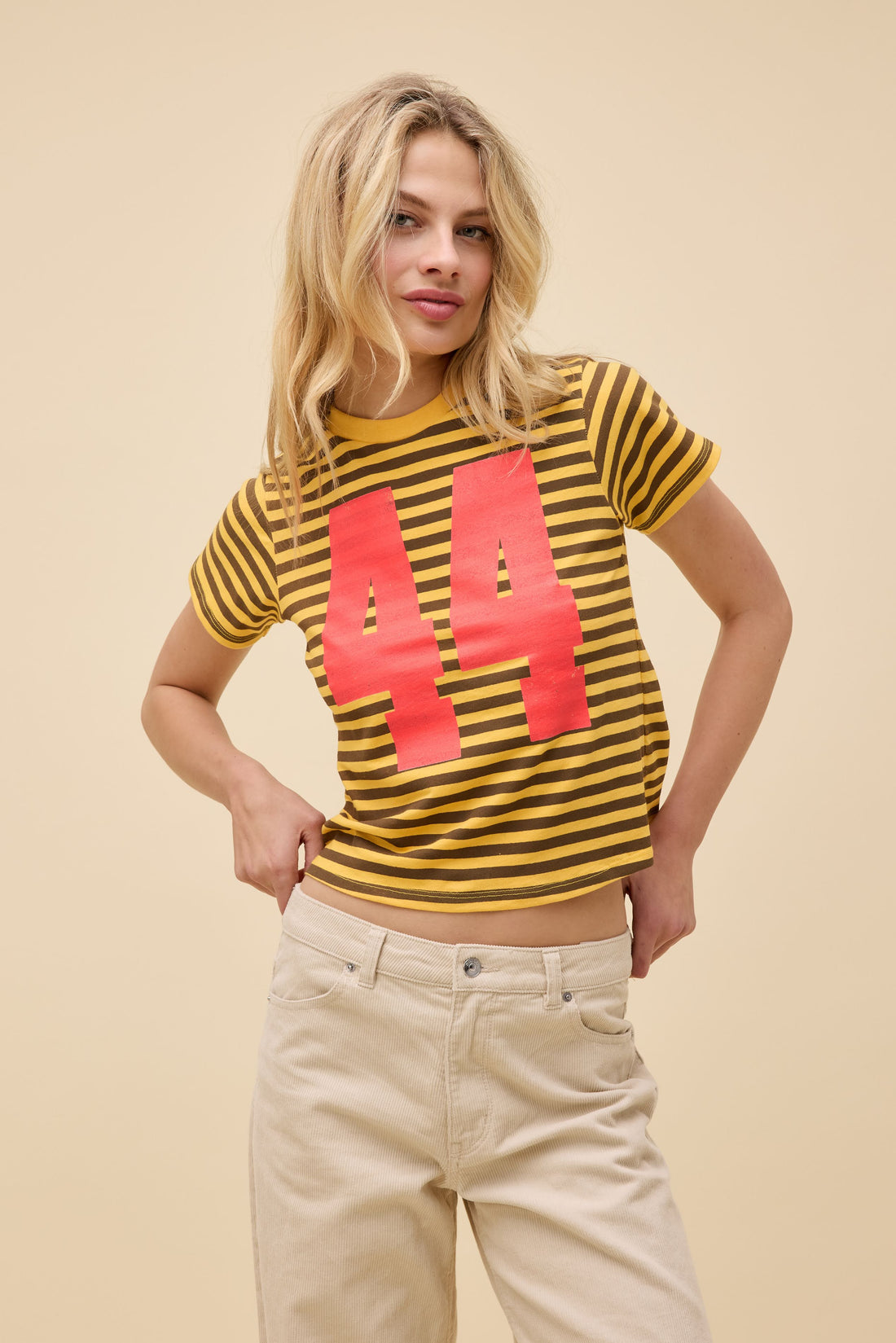44 STRIPED VINTAGE TEE