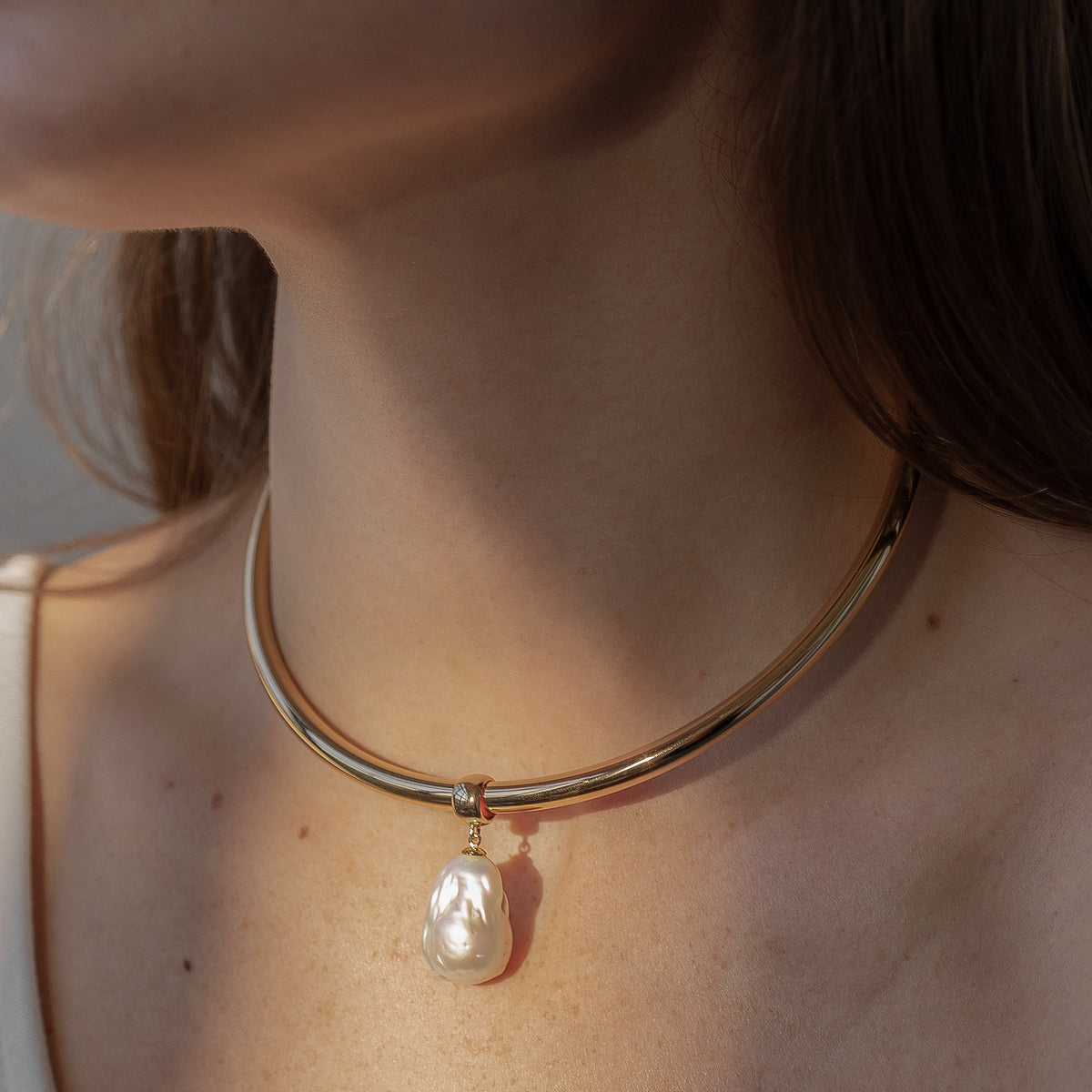 TALIA PEARL CHOKER NECKLACE