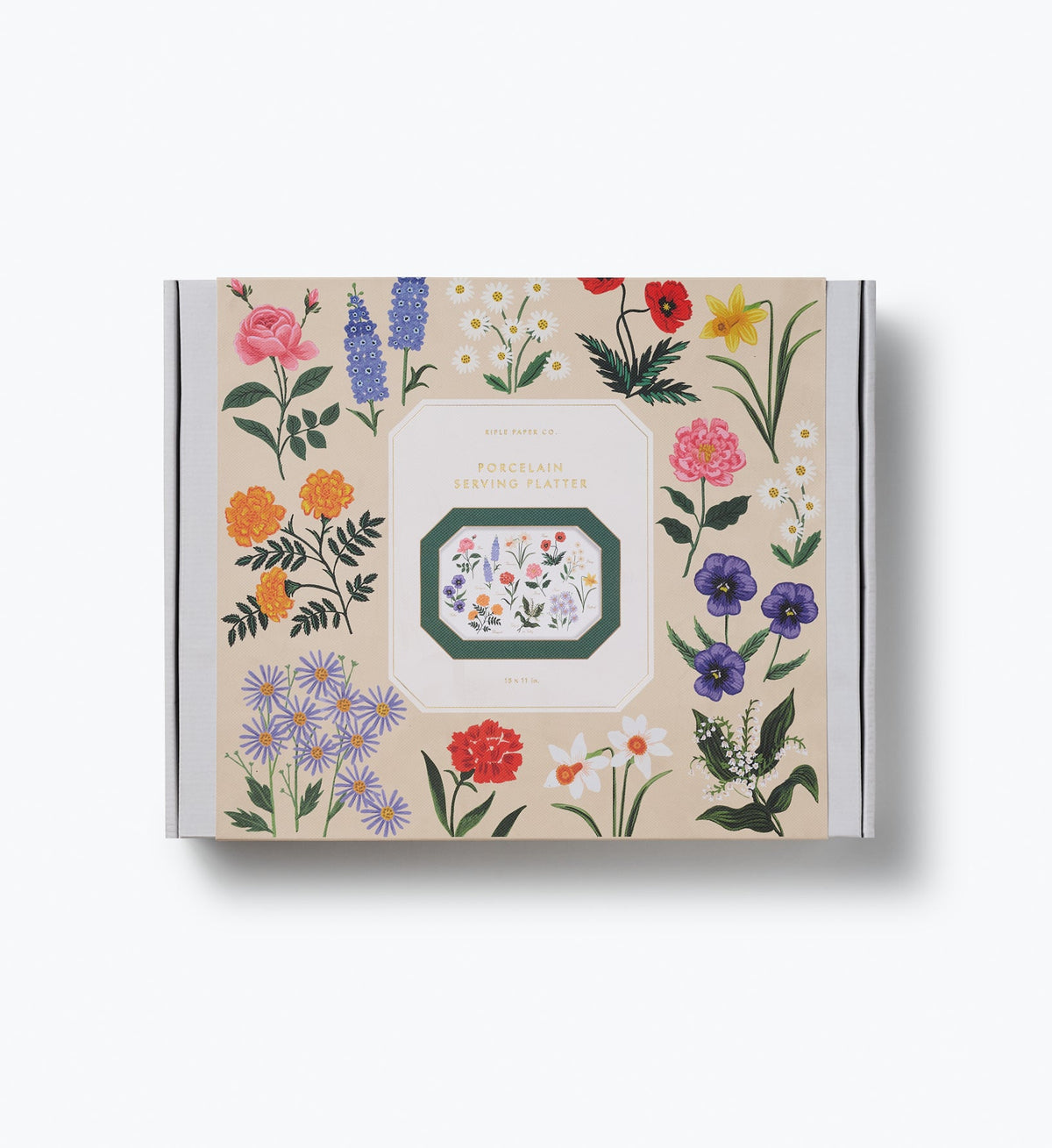 GARDEN STUDY PORCELAIN PLATTER
