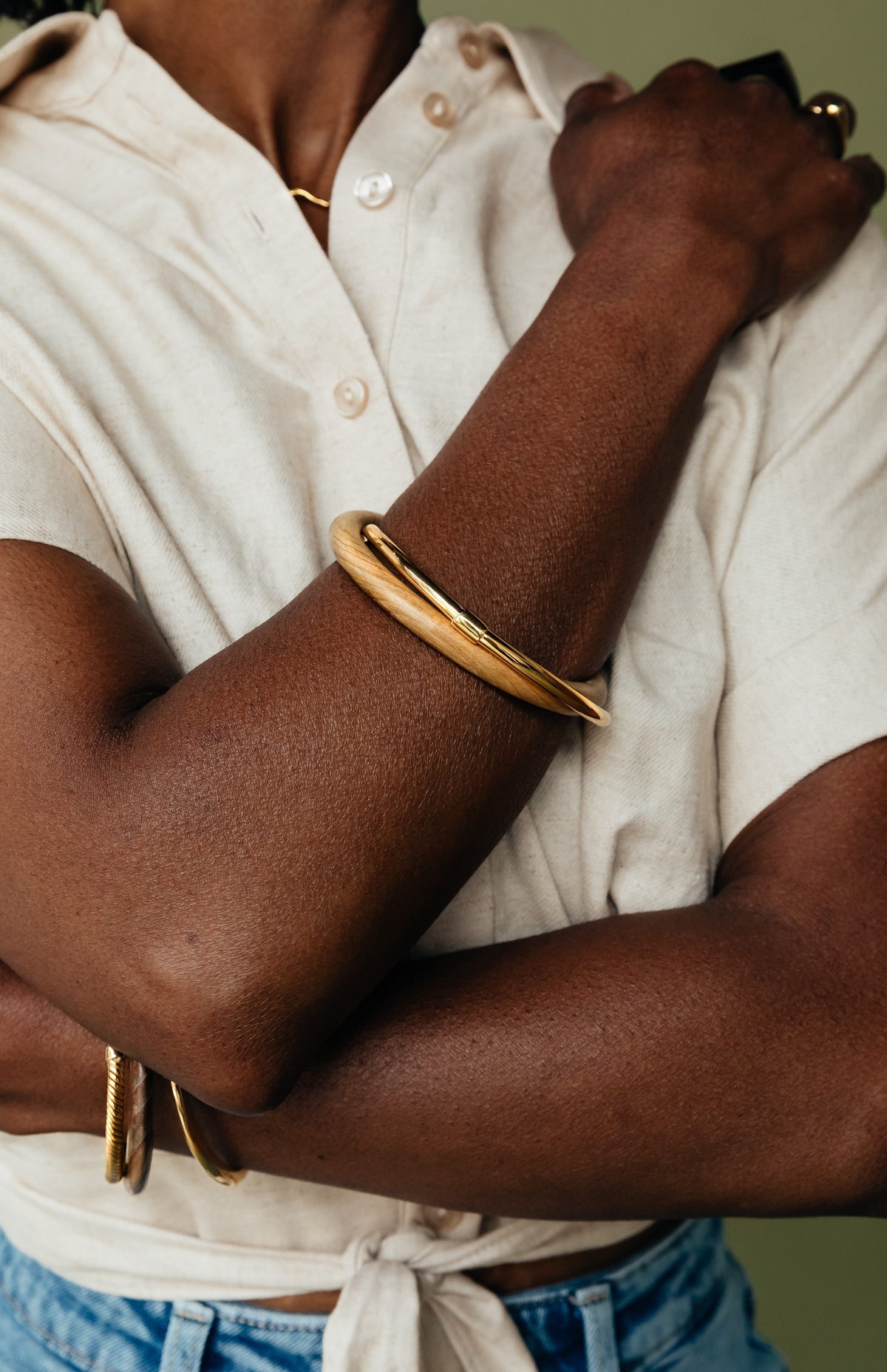 TEAK INTERLOCKING BANGLES