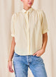 TRUDY STRIPE EMBROIDERED TOP