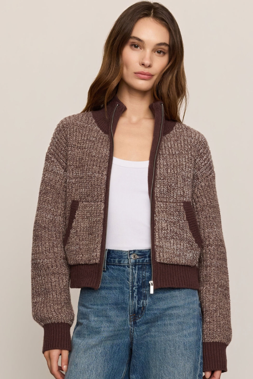 ASHFORD ZIP CARDI