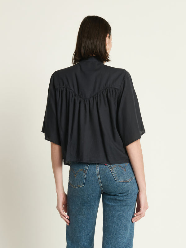 VALERIE TIE NECK TOP