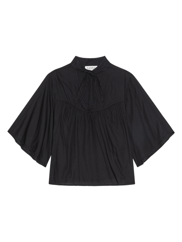 VALERIE TIE NECK TOP