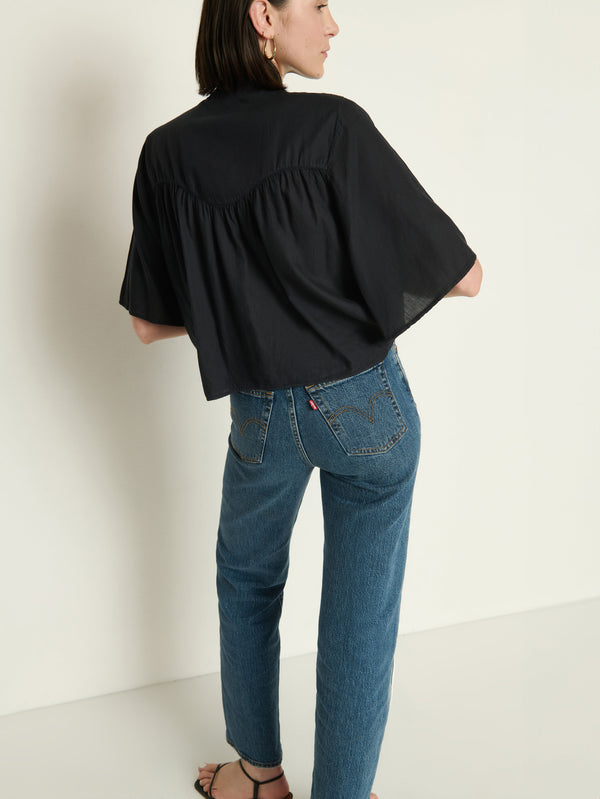 VALERIE TIE NECK TOP