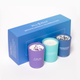 CHILL VIBES CRYSTAL CANDLE TRIO