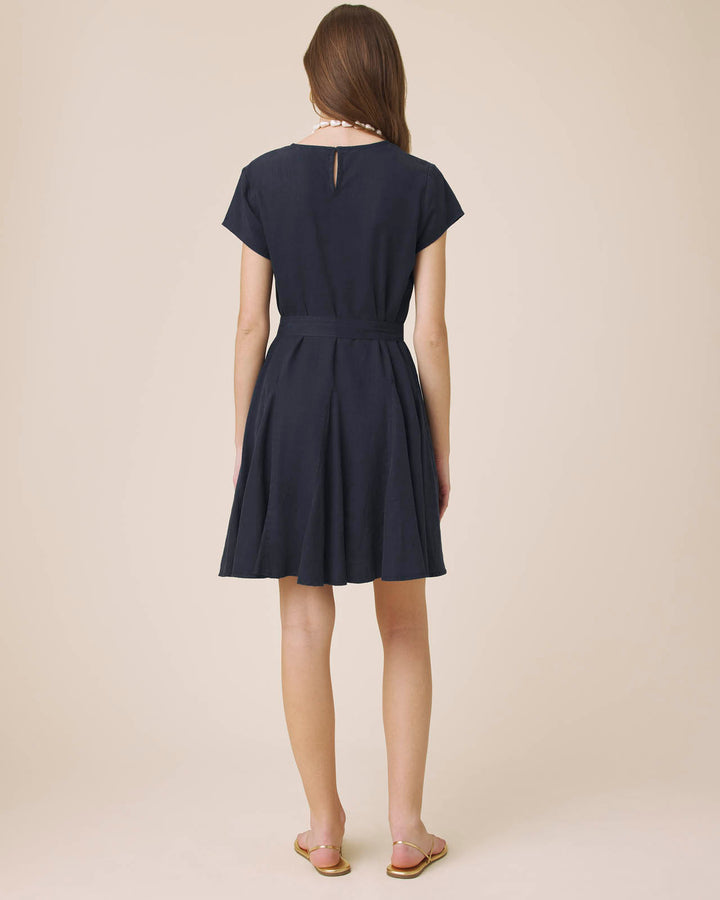 LYDIA LINEN MINI DRESS