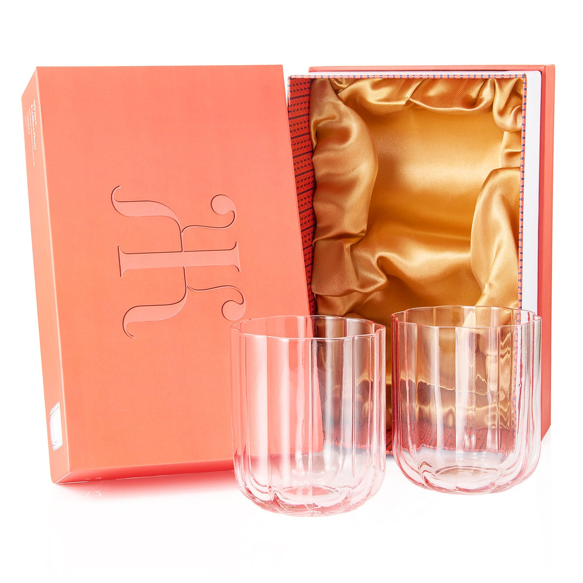 FLOWER HIGHBALL PINK SET/2