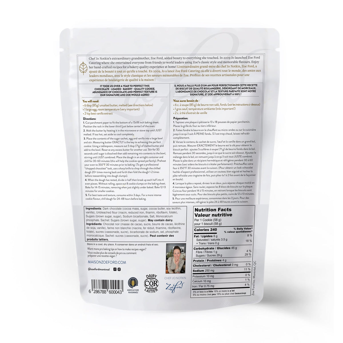 BILLIONAIRE CHOCOLATE CHIP COOKIE MIX