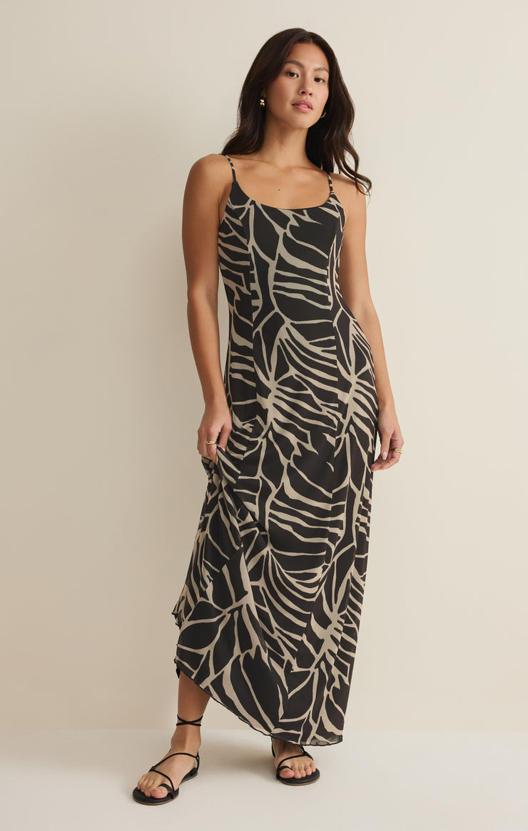 CHARISMA TOVA PALM MIDI DRESS