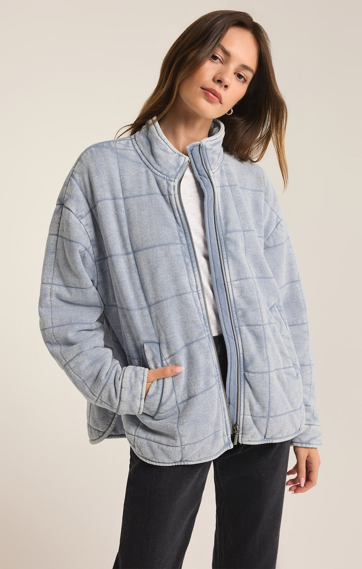 BONFIRE KNIT DENIM JACKET