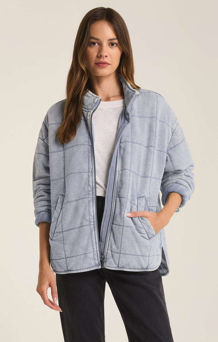 BONFIRE KNIT DENIM JACKET