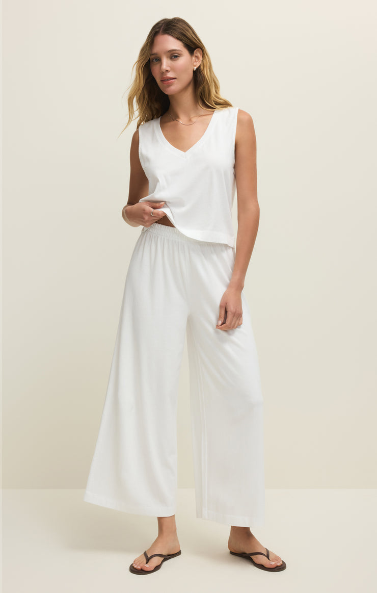 SCOUT JERSEY CROP FLARE PANT