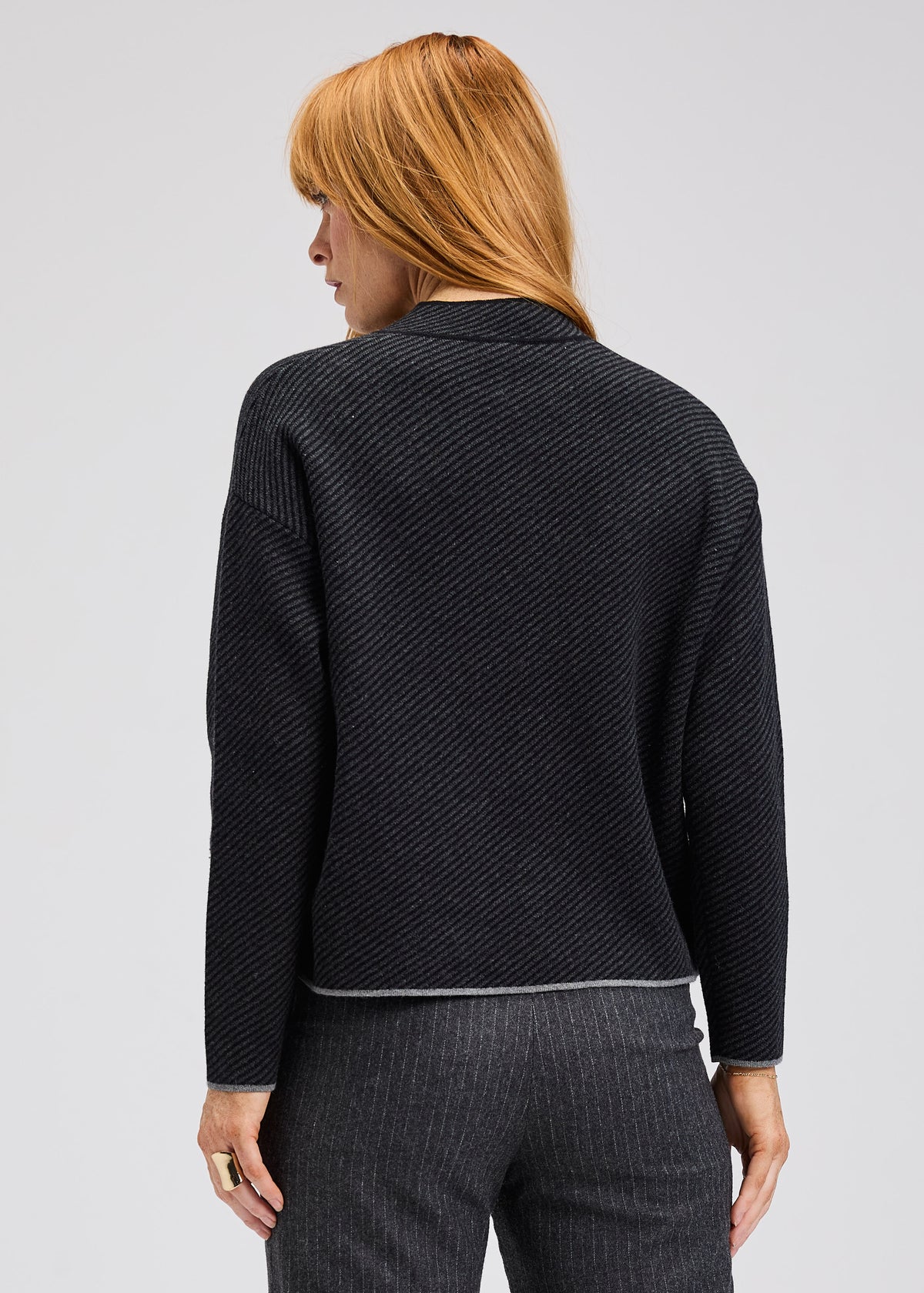NEHRU COLLAR SWEATER