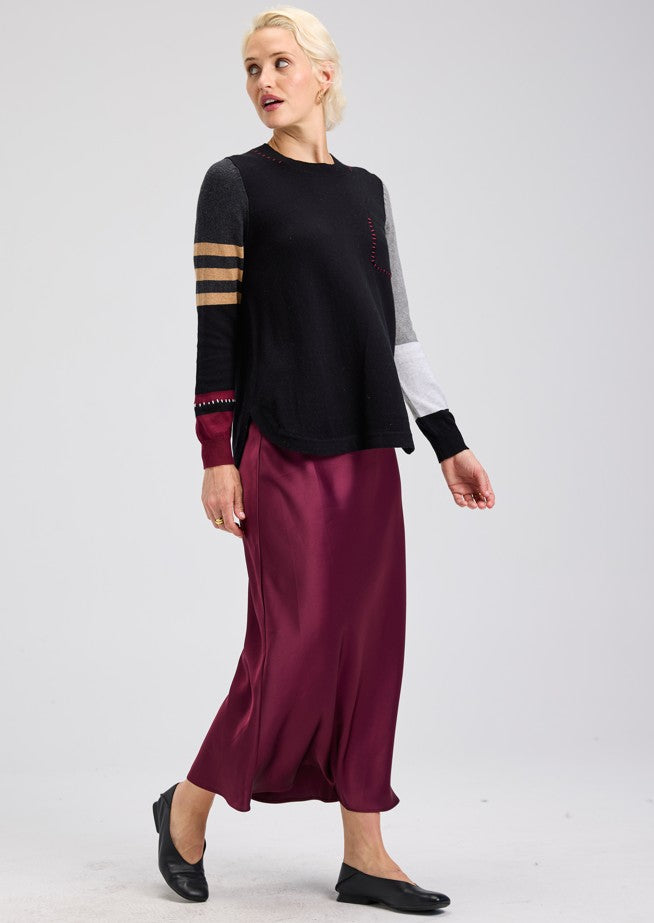 SPLICED 1 POCKET SWEATER