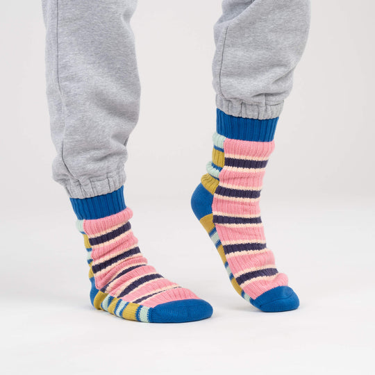 ZIPPER STRIPE HOUSE SOCKS