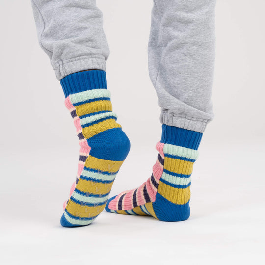 ZIPPER STRIPE HOUSE SOCKS