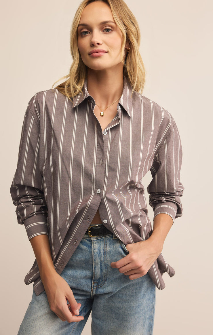 SEAPORT STRIPED POPLIN SHIRT
