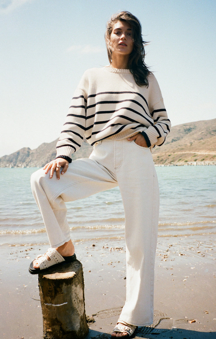 BOYFRIEND STRIPE SWEATER